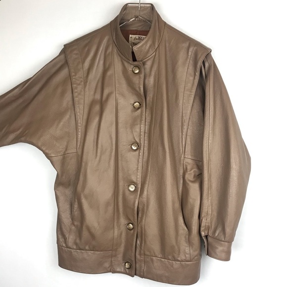 Women's Tan Pea Coat - Picture 3 of 6